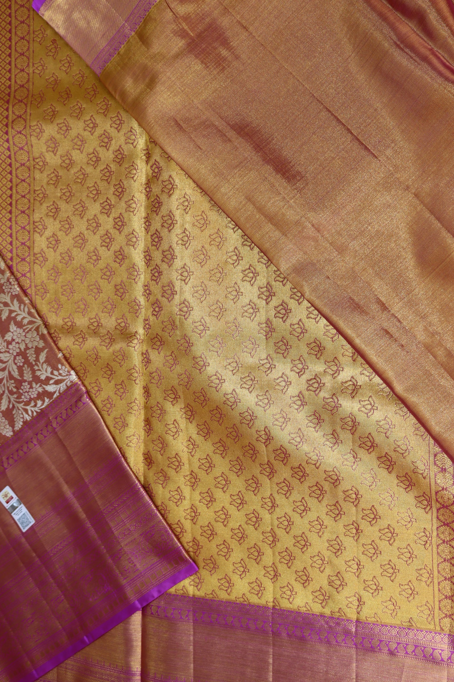 Trendy Brown Kachipuram Silk saree From Weavers and Best on Online