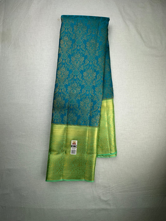 Classy Blue Kachipuram Silk saree
