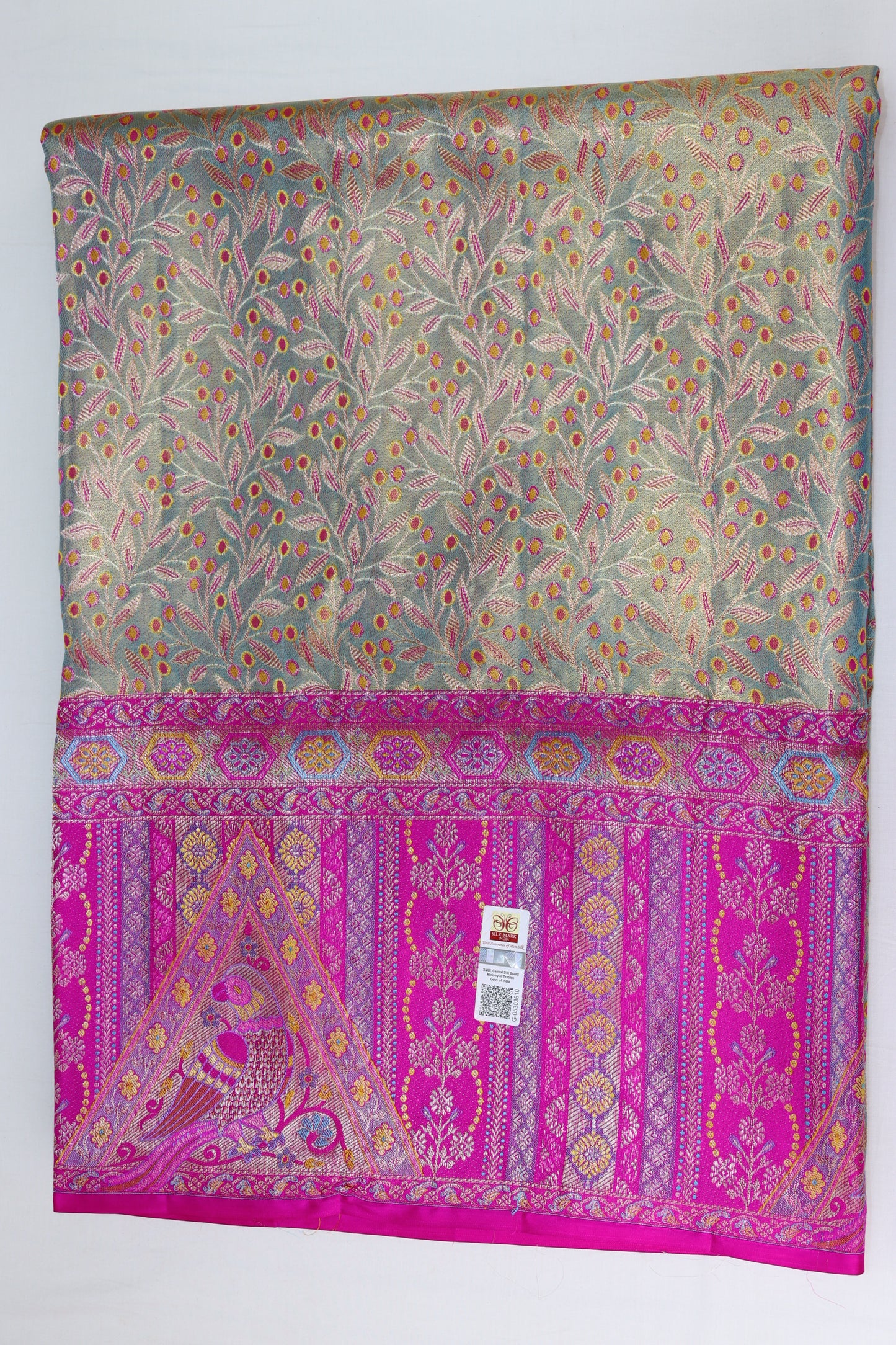 Classy Blue color Kachipuram Silk saree From Weavers and Best on Online