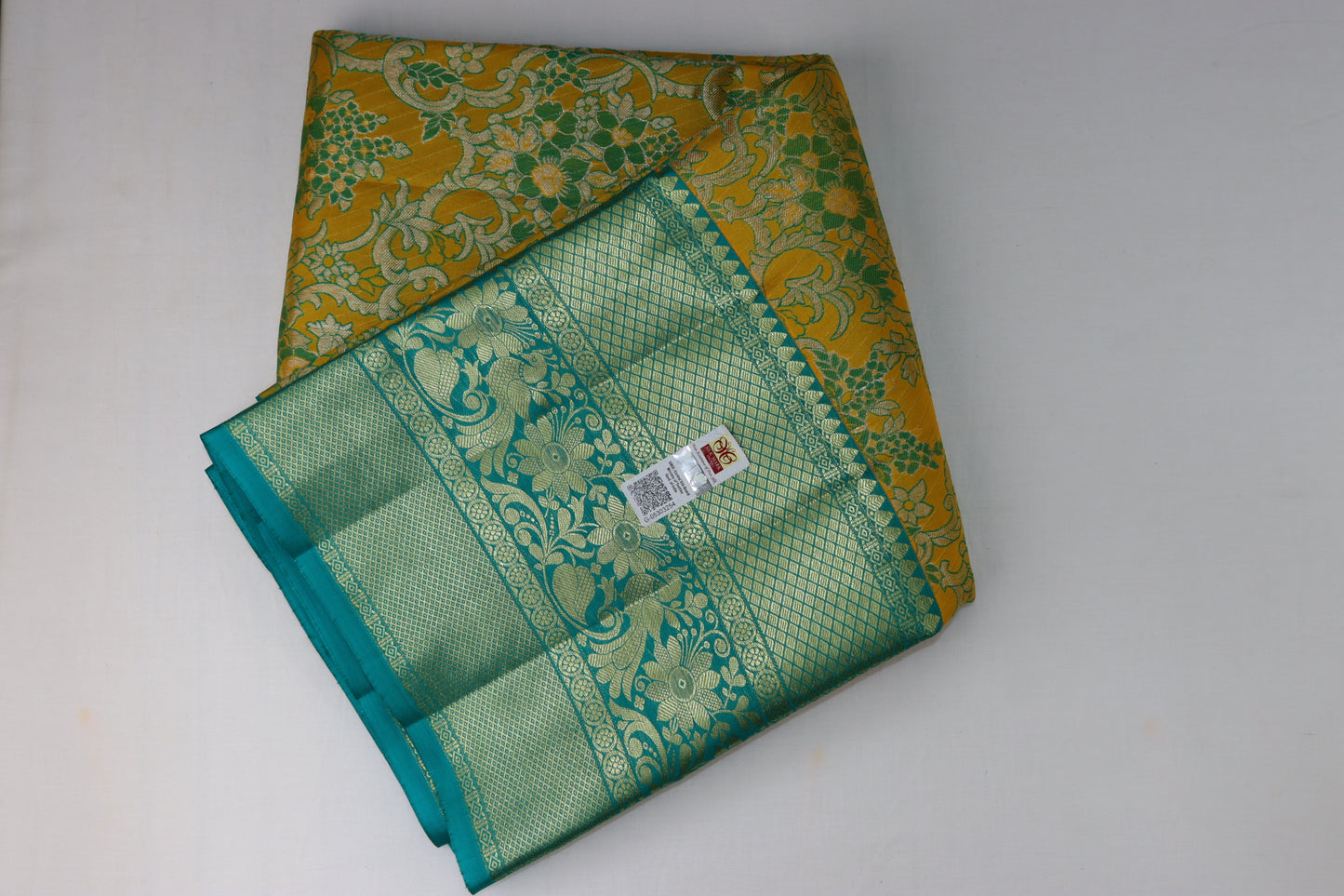 Royal Yellow Pure Kanchipuram Pattu Pavada From Weavers and Best on Online
