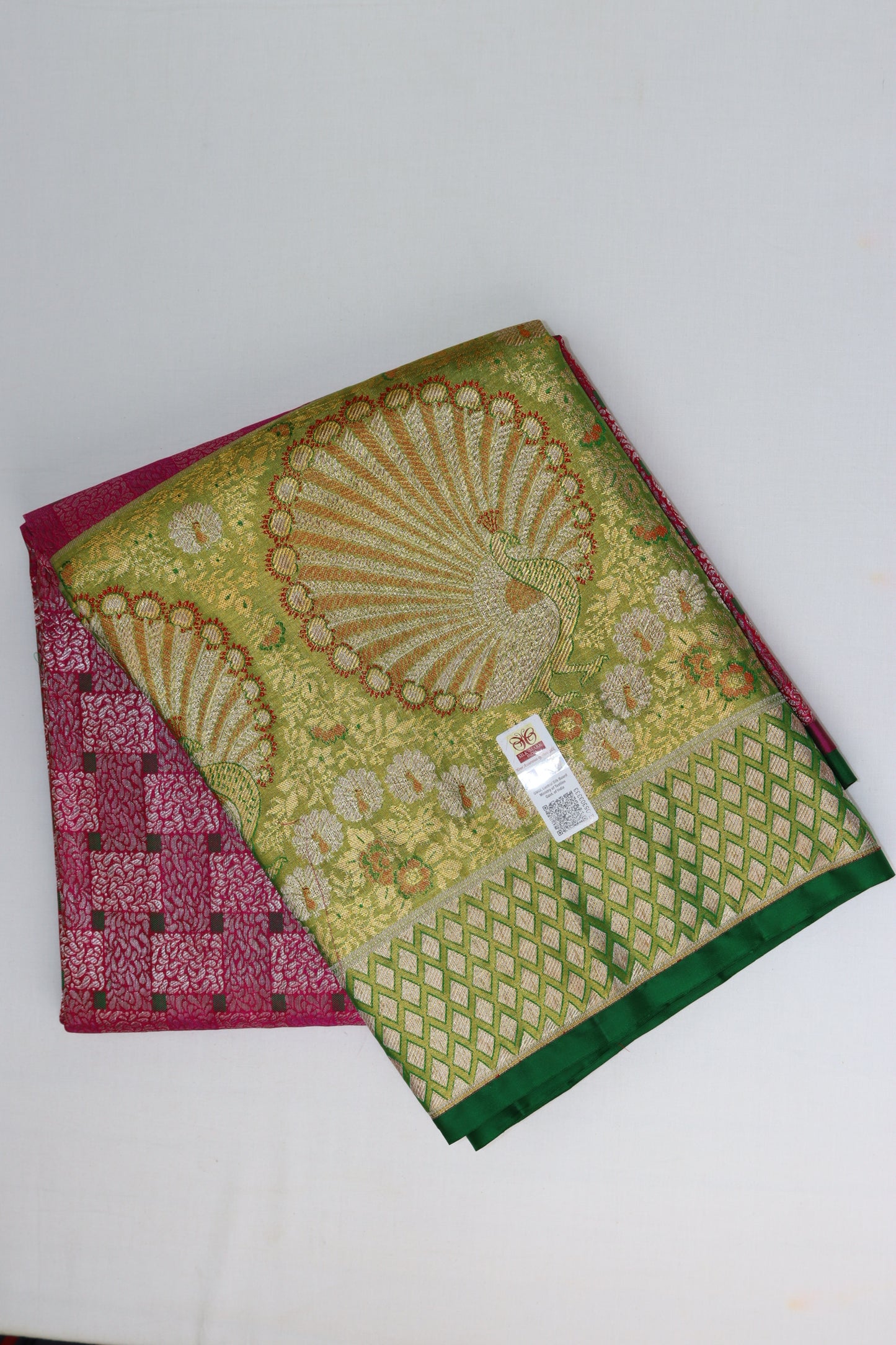 Graceful Pink Kanchipuram Pattu Pavada From Weavers and Best on Online