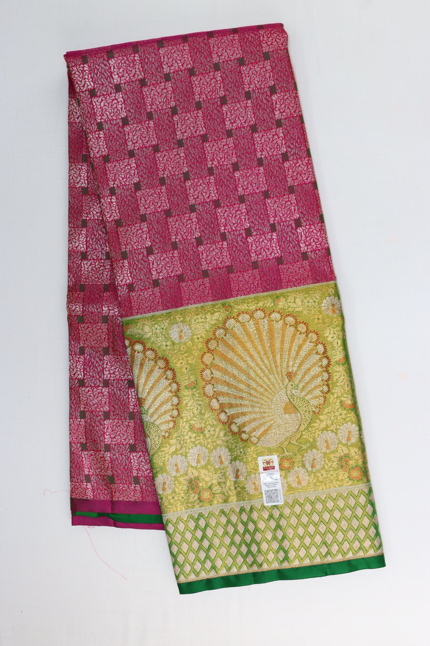 Graceful Pink Kanchipuram Pattu Pavada From Weavers and Best on Online