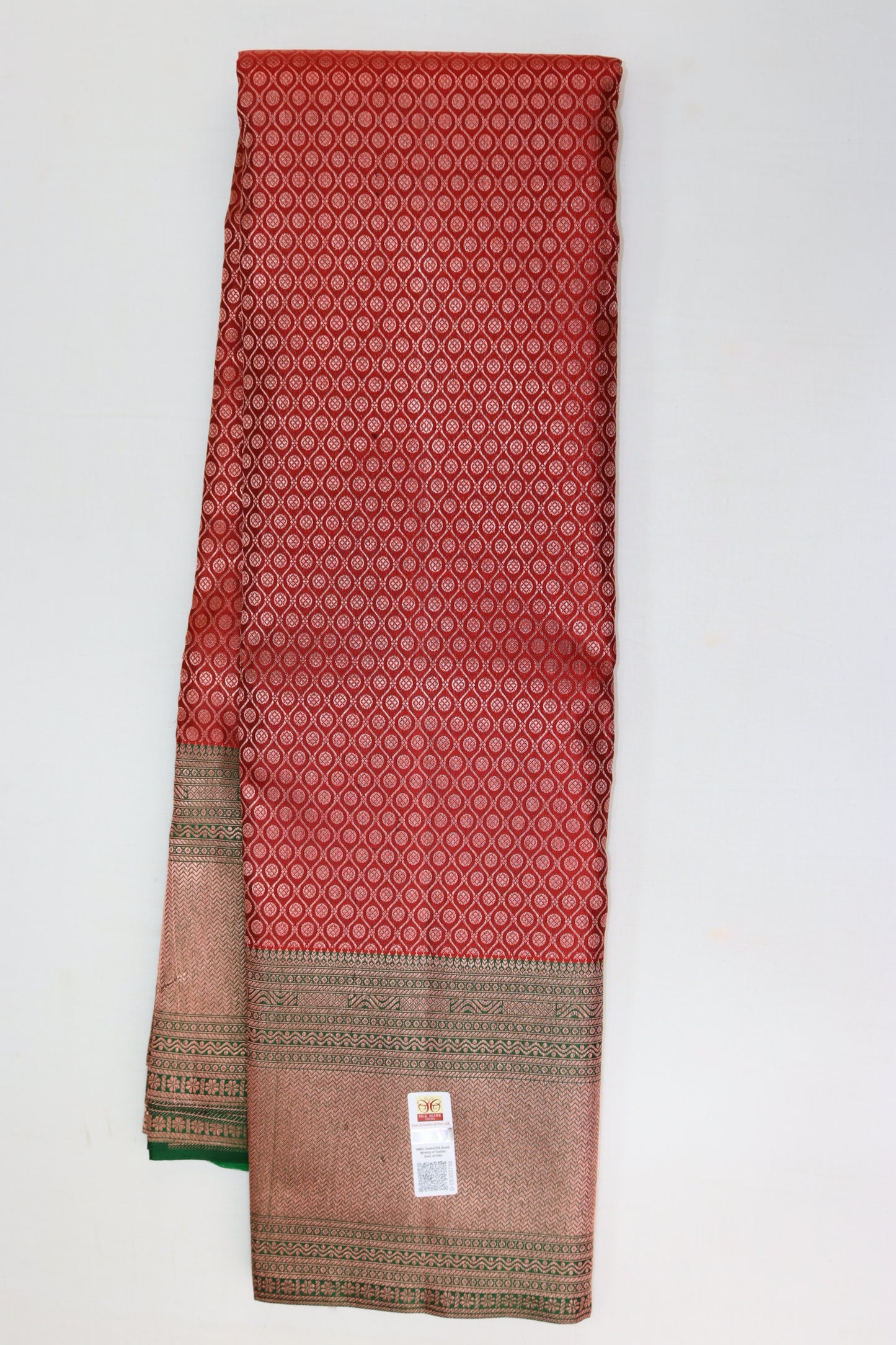 Elegant Red Kanchipuram Silk saree From Weavers and Best on Online