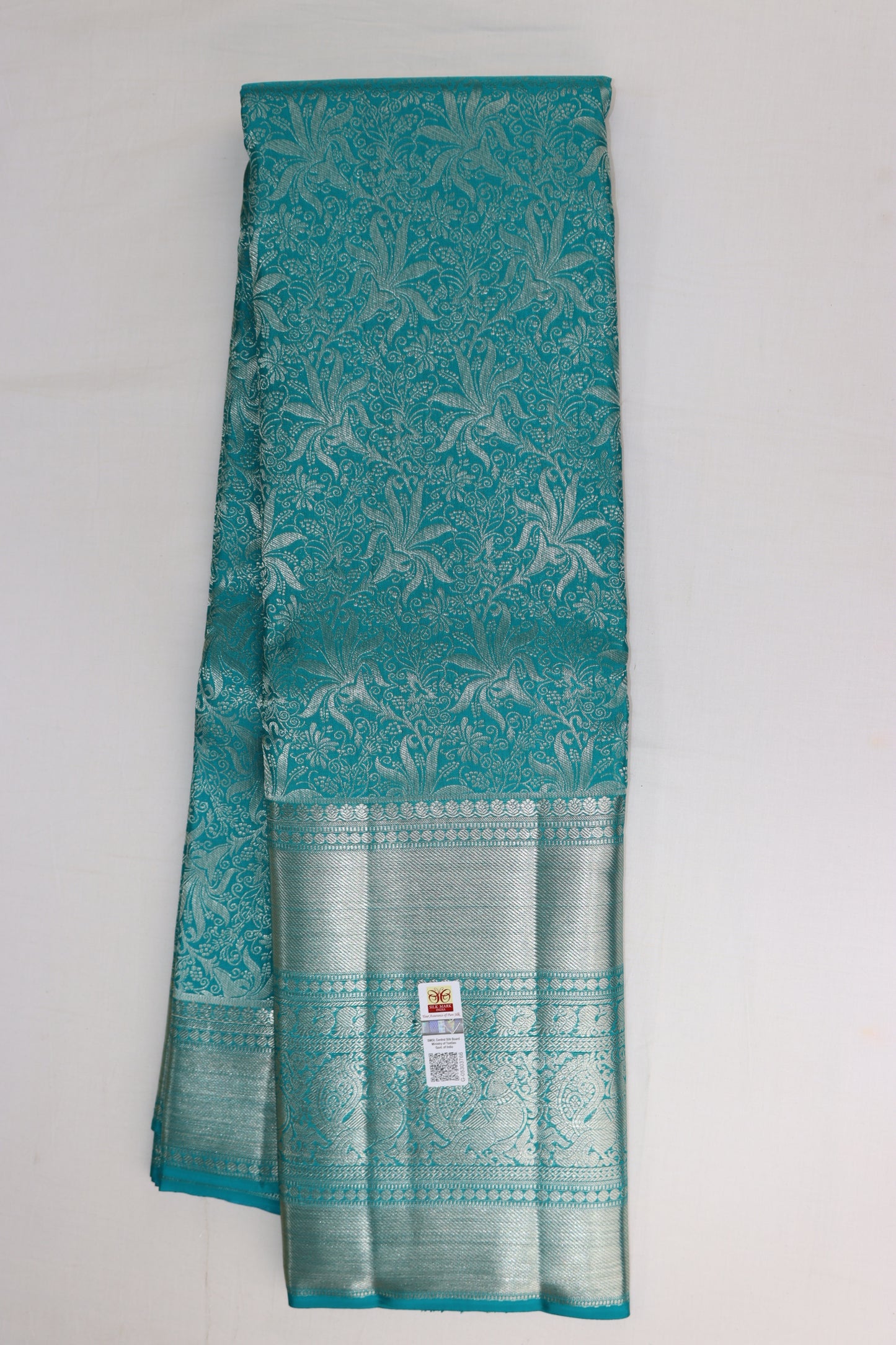 Amazing Sky Blue Kanchipuram Silk saree From Weavers and Best on Online