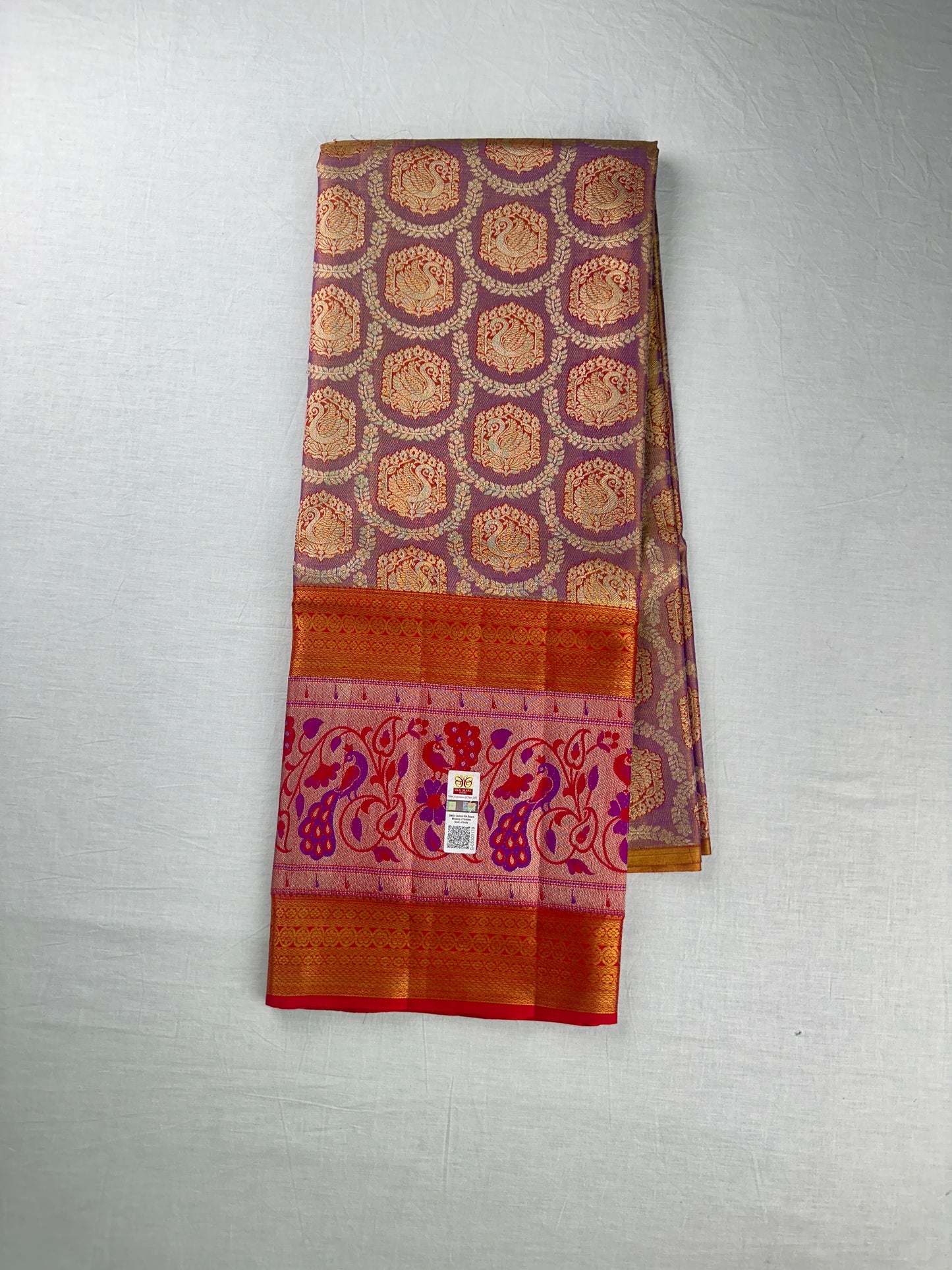 Classy Multi-color Kanchipuram Silk Lehanga From Weavers and Best on Online