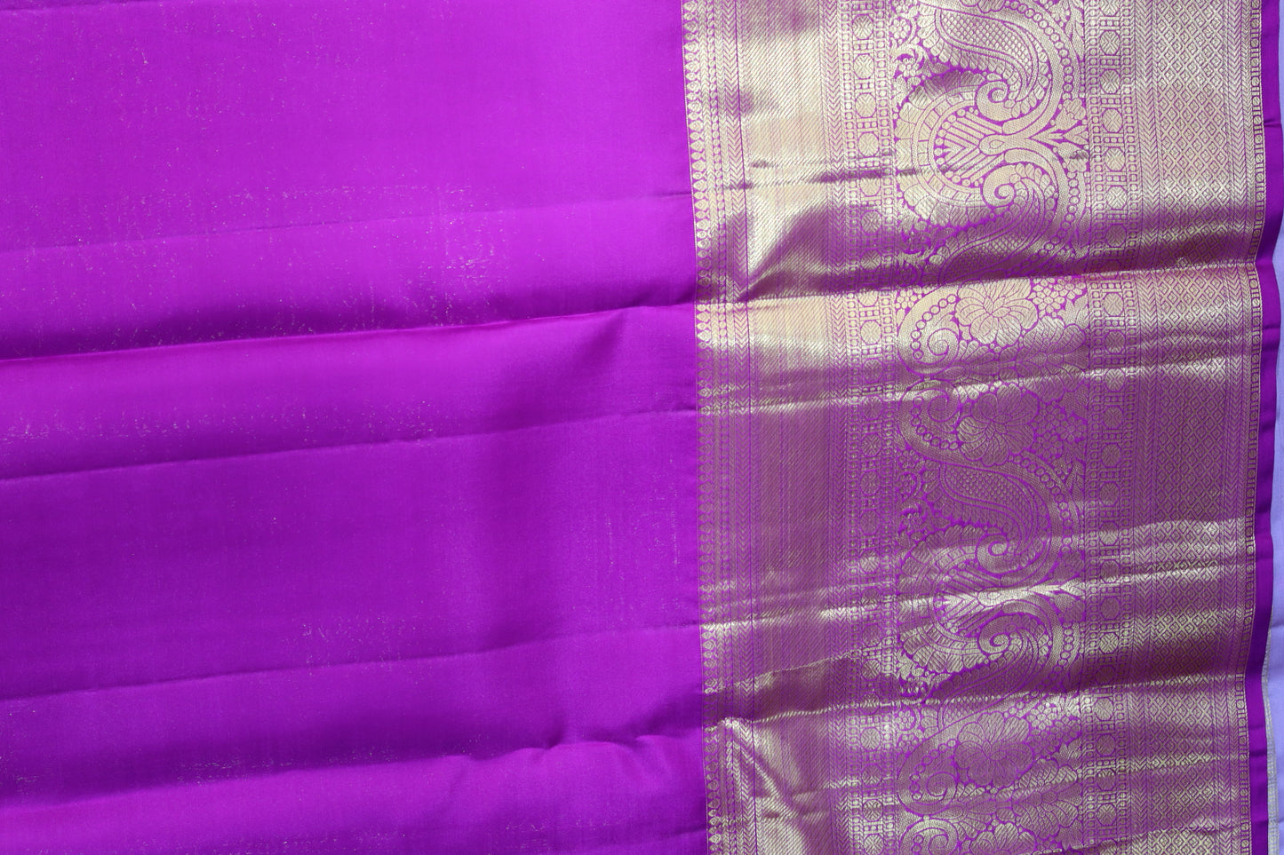 Elegant Lavender with Gold Kanchipuram Silk saree From Weavers and Best on Online