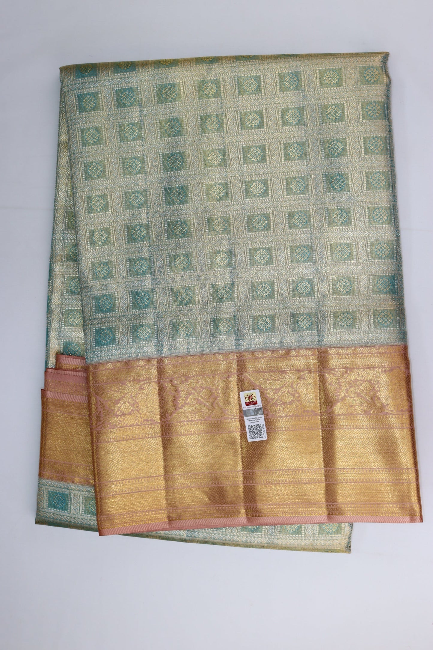 Exotic Pastel Pure Kanjipuram Saree From Weavers and Best on Online