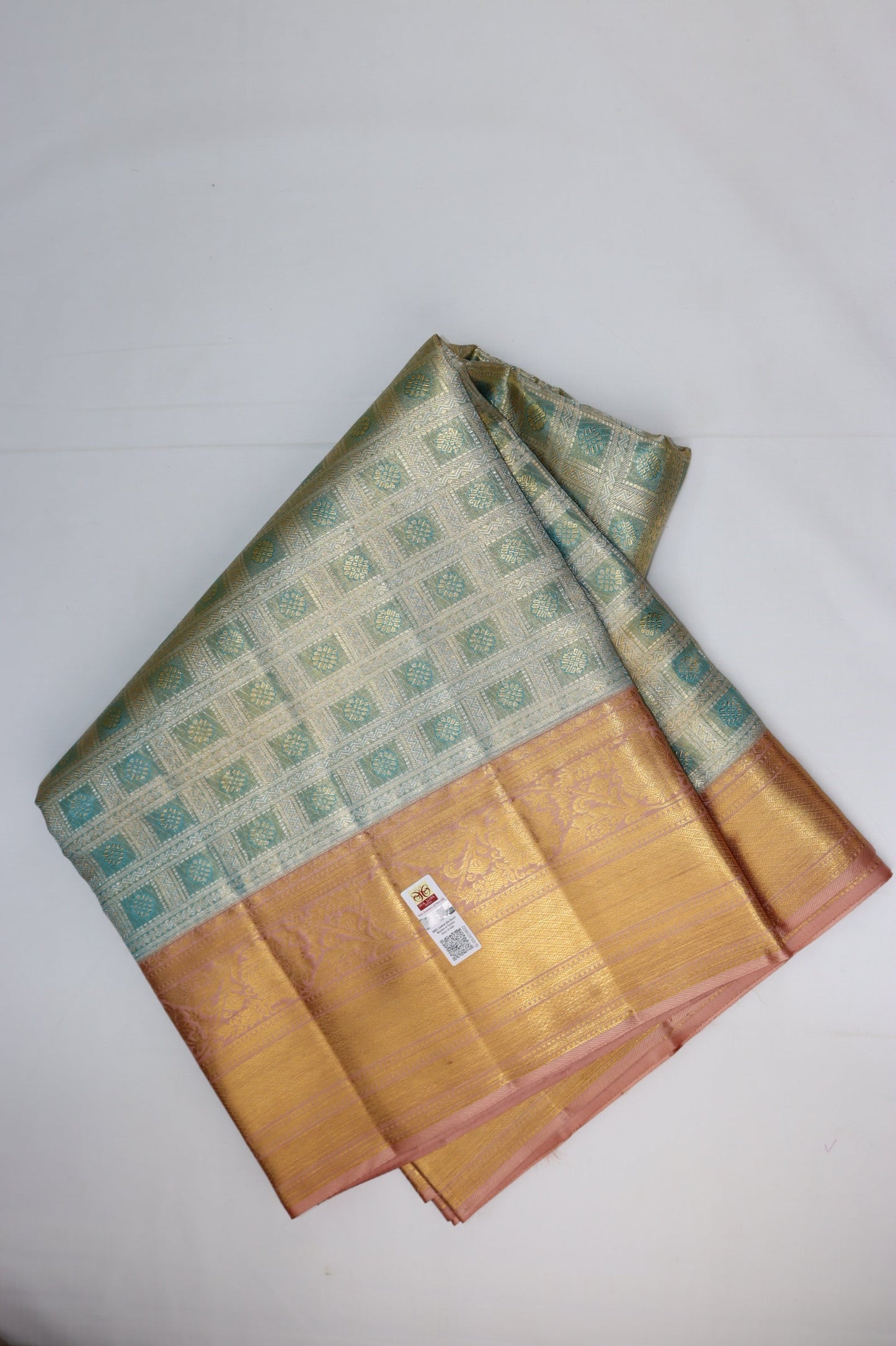 Exotic Pastel Pure Kanjipuram Saree From Weavers and Best on Online