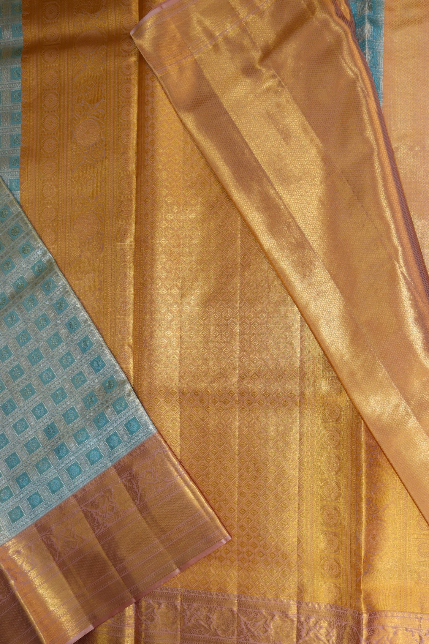 Exotic Pastel Pure Kanjipuram Saree From Weavers and Best on Online