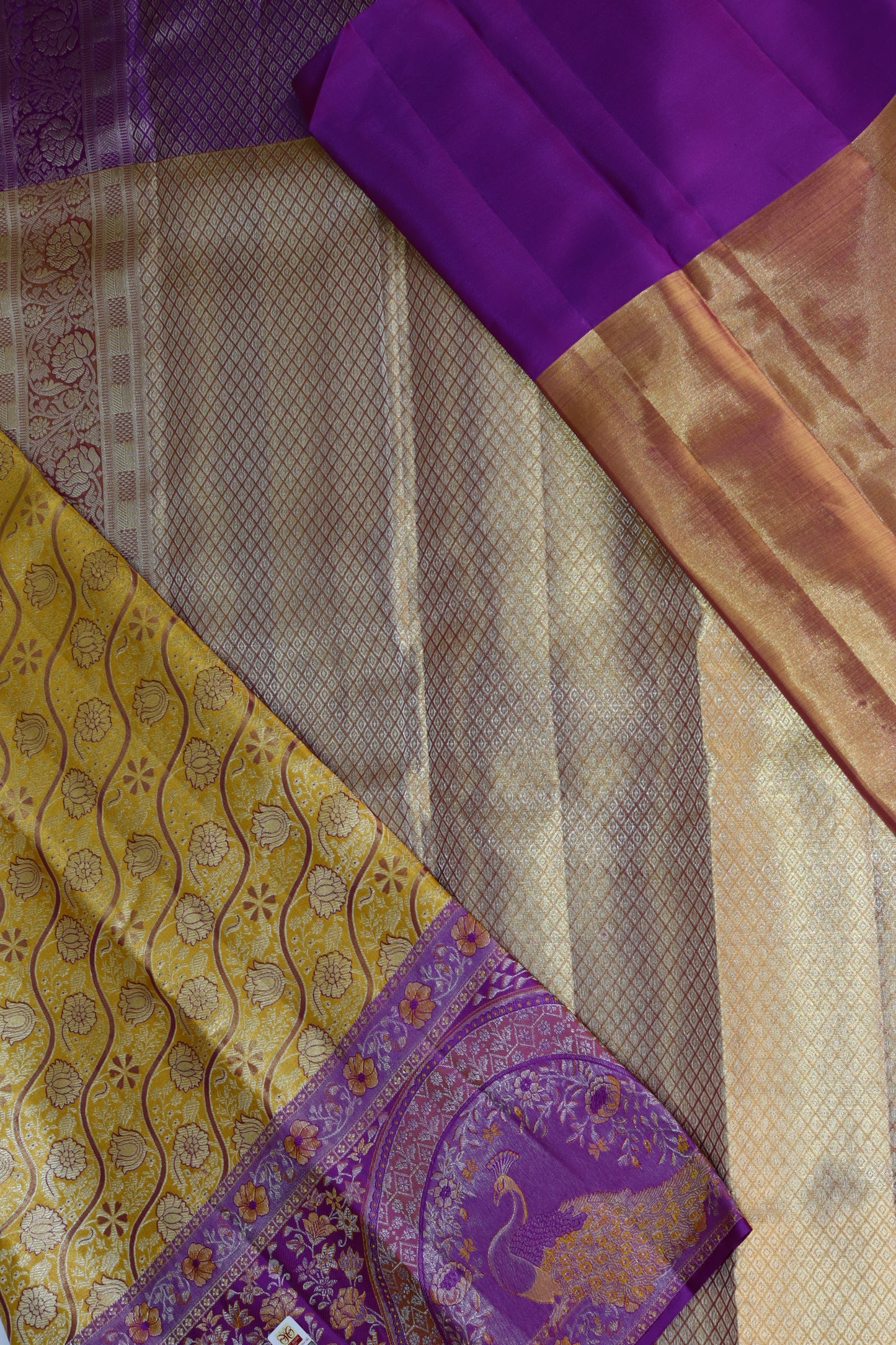 Traditional Gold Pure Kanjipuram Saree From Weavers and Best on Online