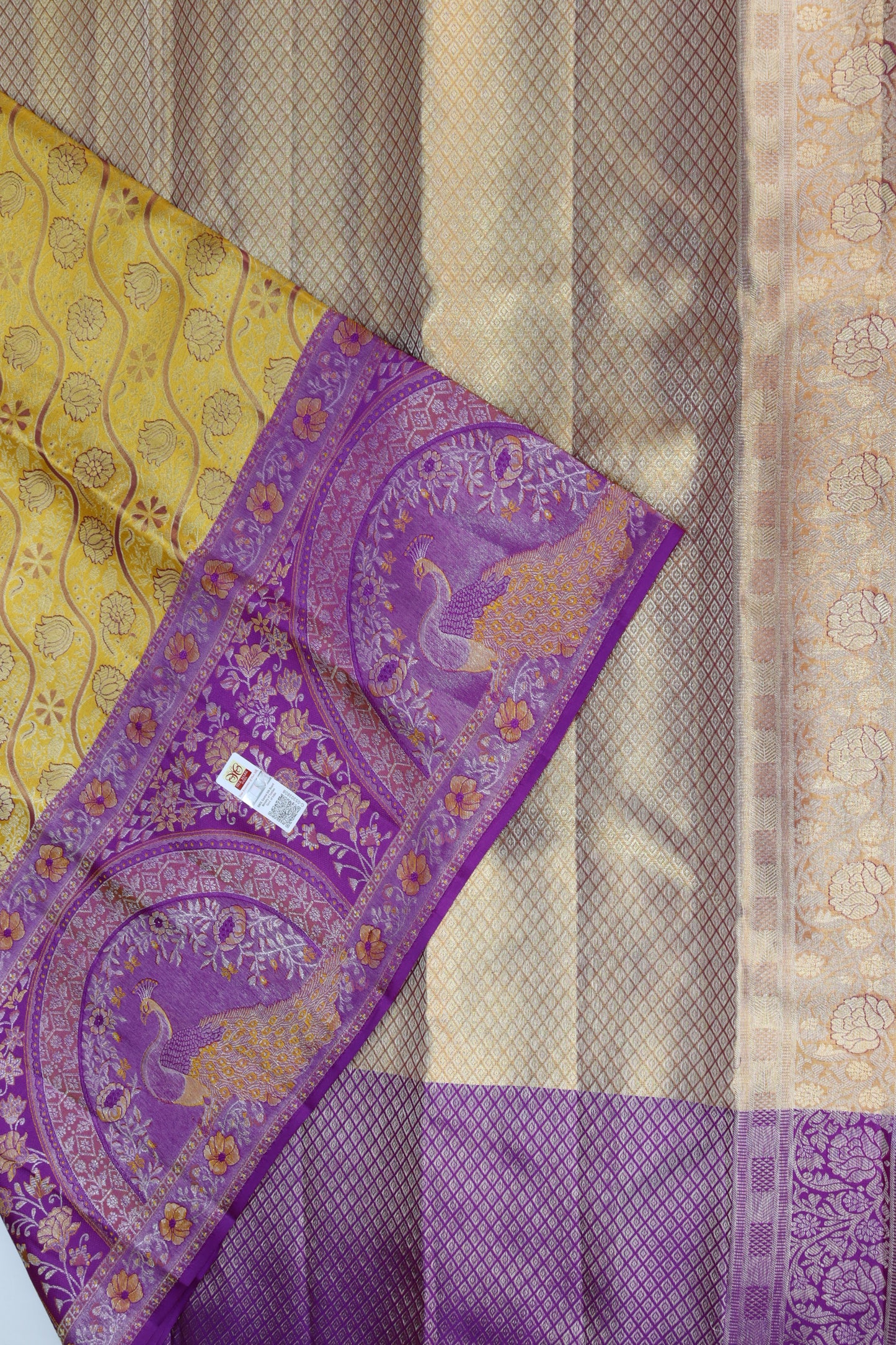 Traditional Gold Pure Kanjipuram Saree From Weavers and Best on Online