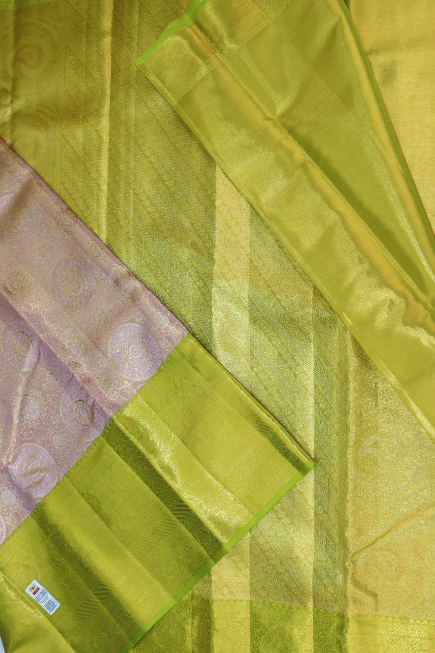 Amazing Peach Kanchipuram Silk saree From Weavers and Best on Online