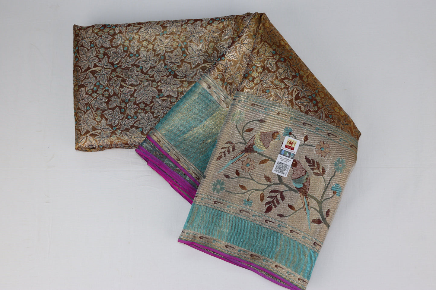 Captivating Brown Pure Kanjipuram Saree