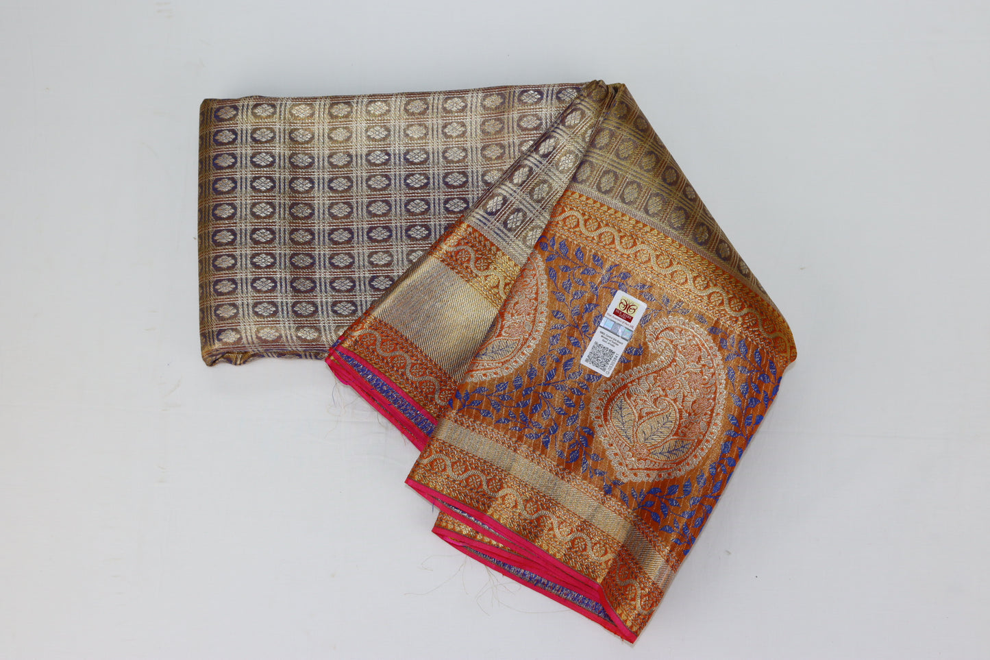 Elegant Grey Pure Kanjipuram Saree