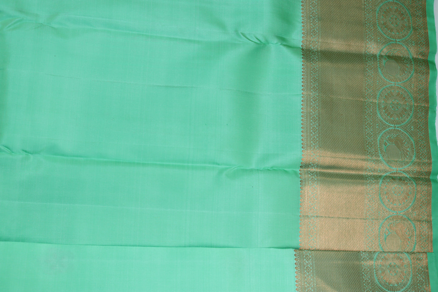 Traditional Sea Blue Kanjipuram Saree