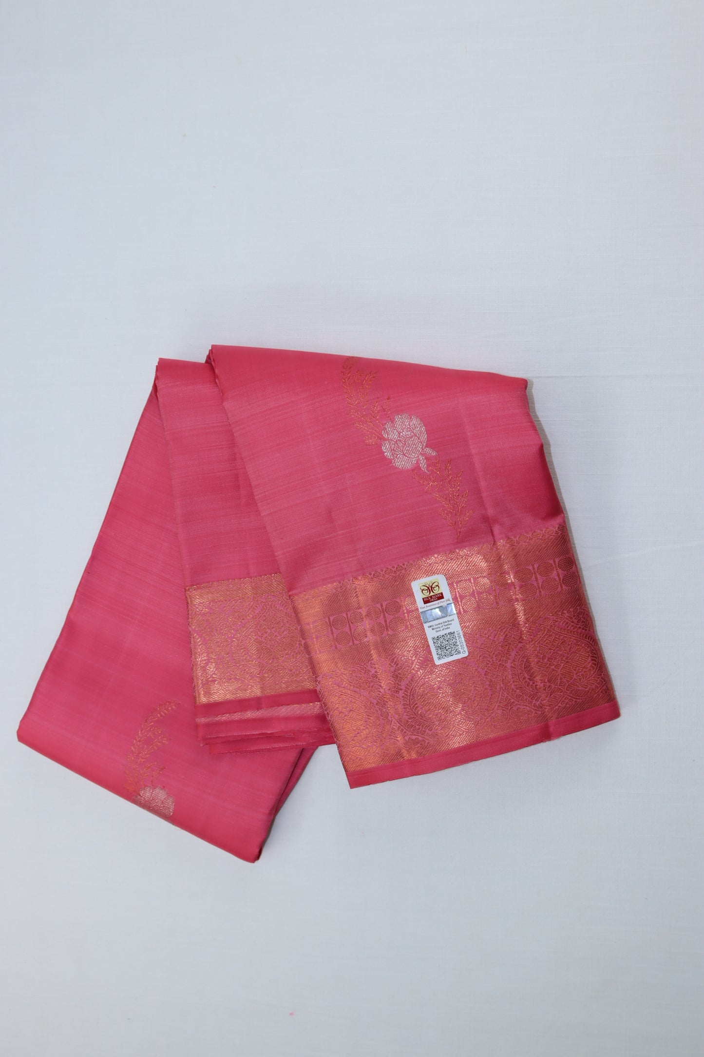 Traditional Pink Kanjipuram Saree
