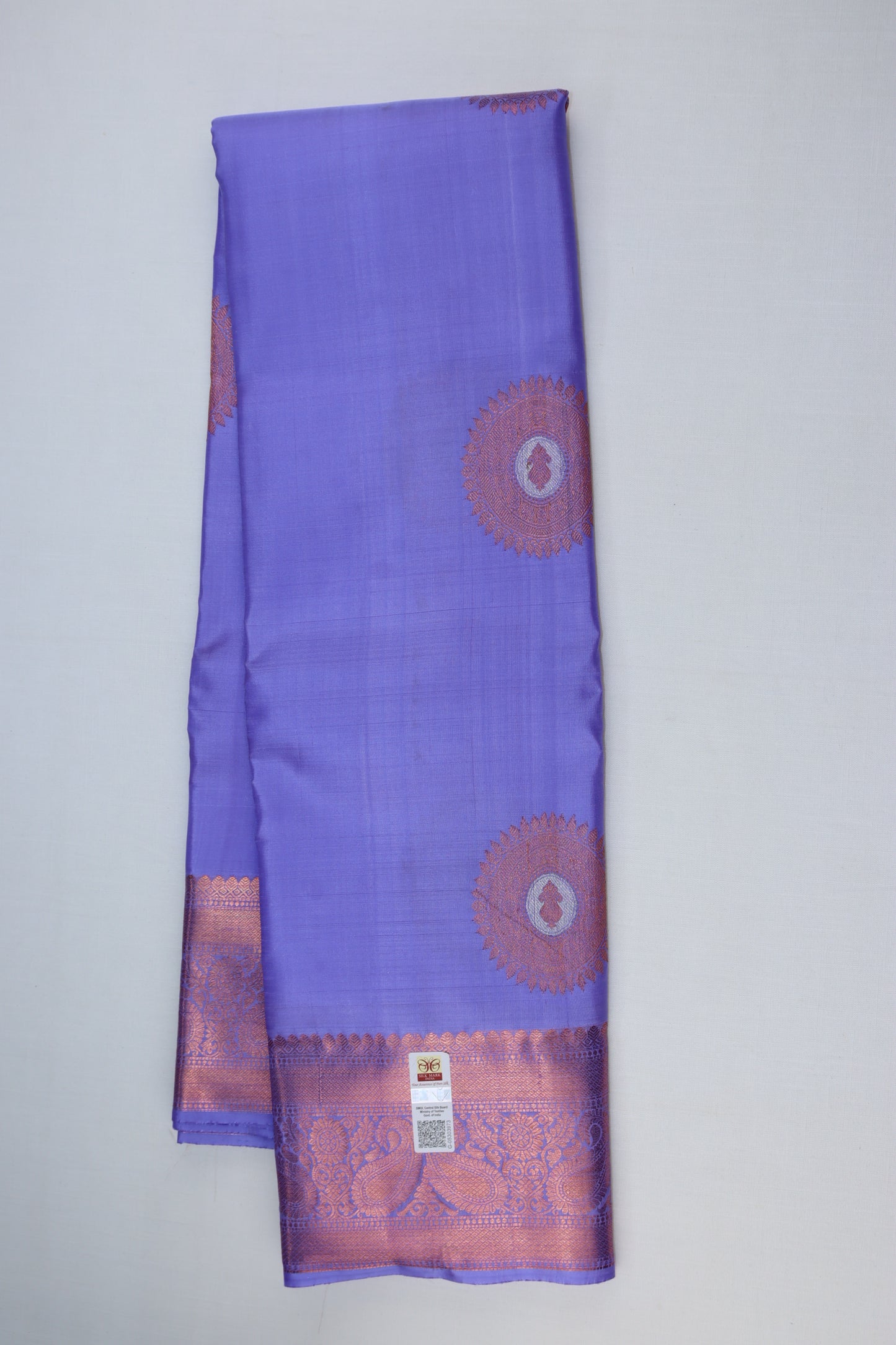 Traditional Lavender Kanjipuram Saree