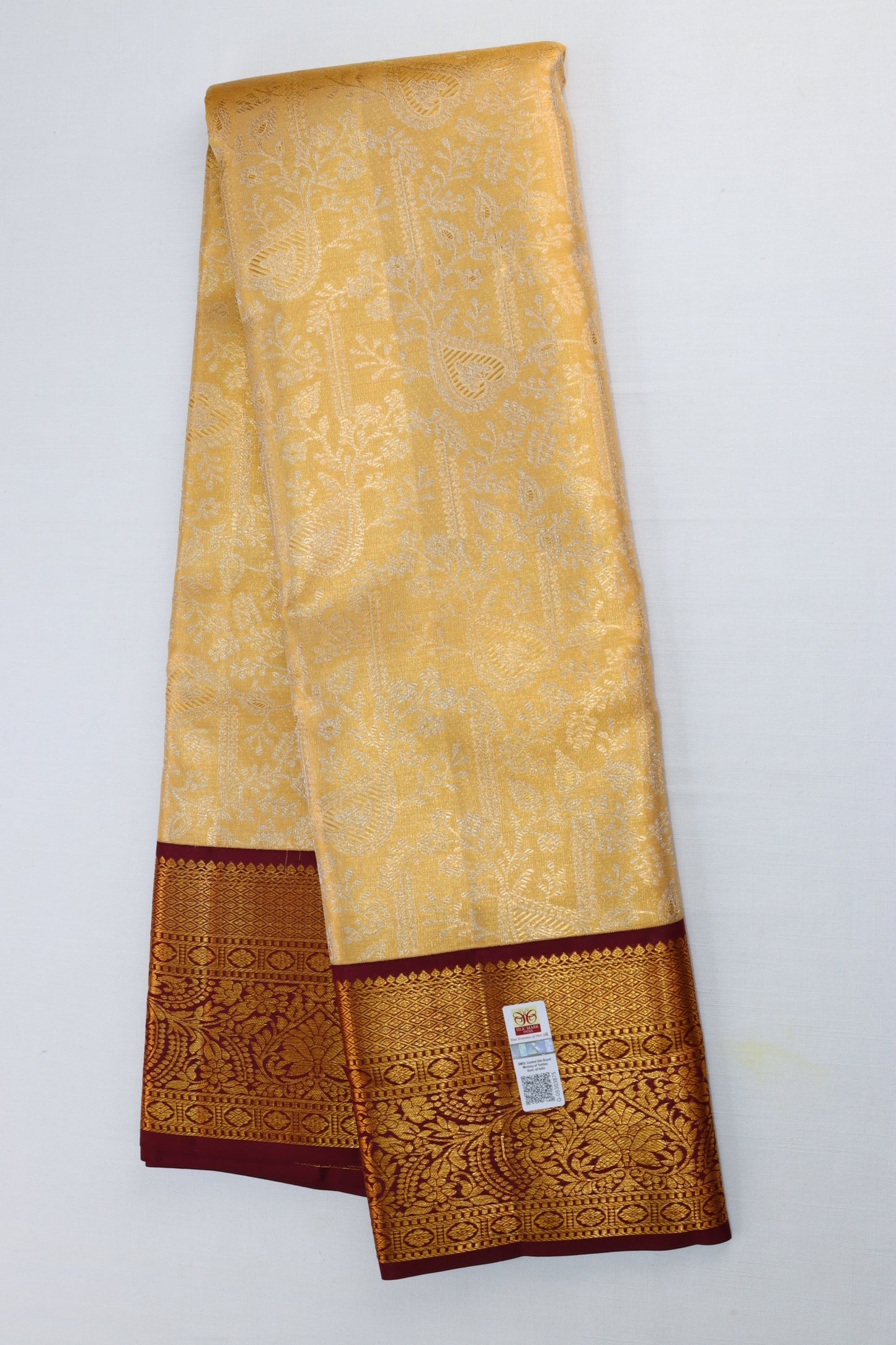 Amazing Gold Kanjipuram Saree