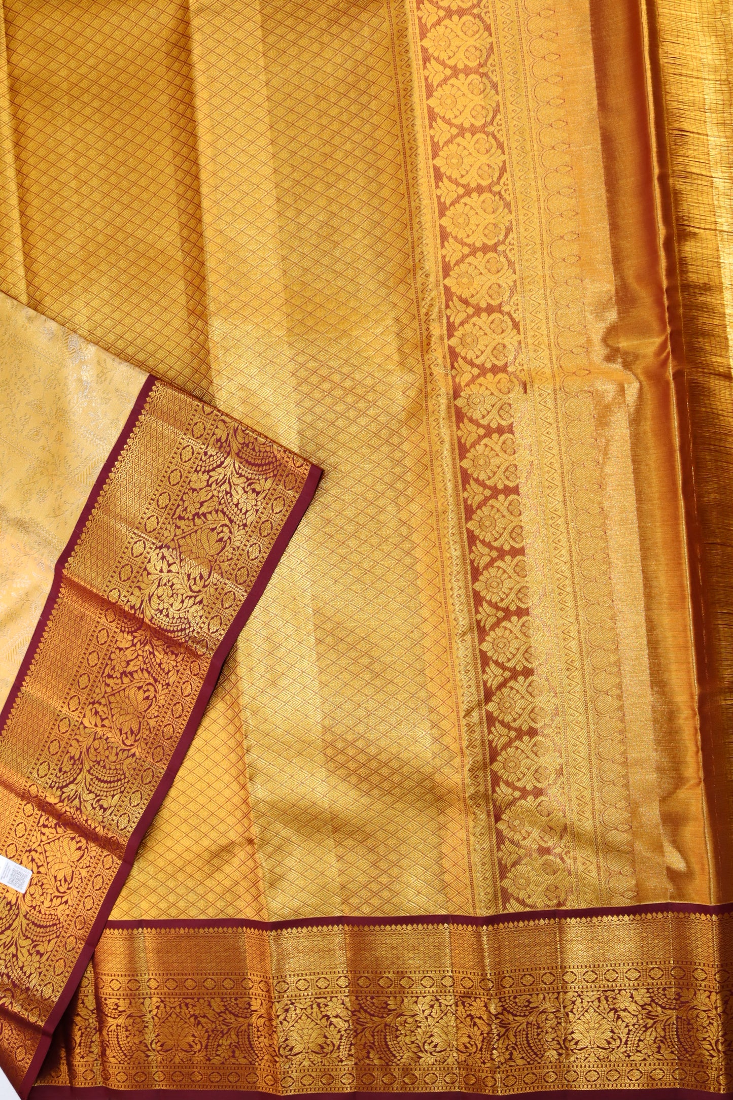 Amazing Gold Kanjipuram Saree