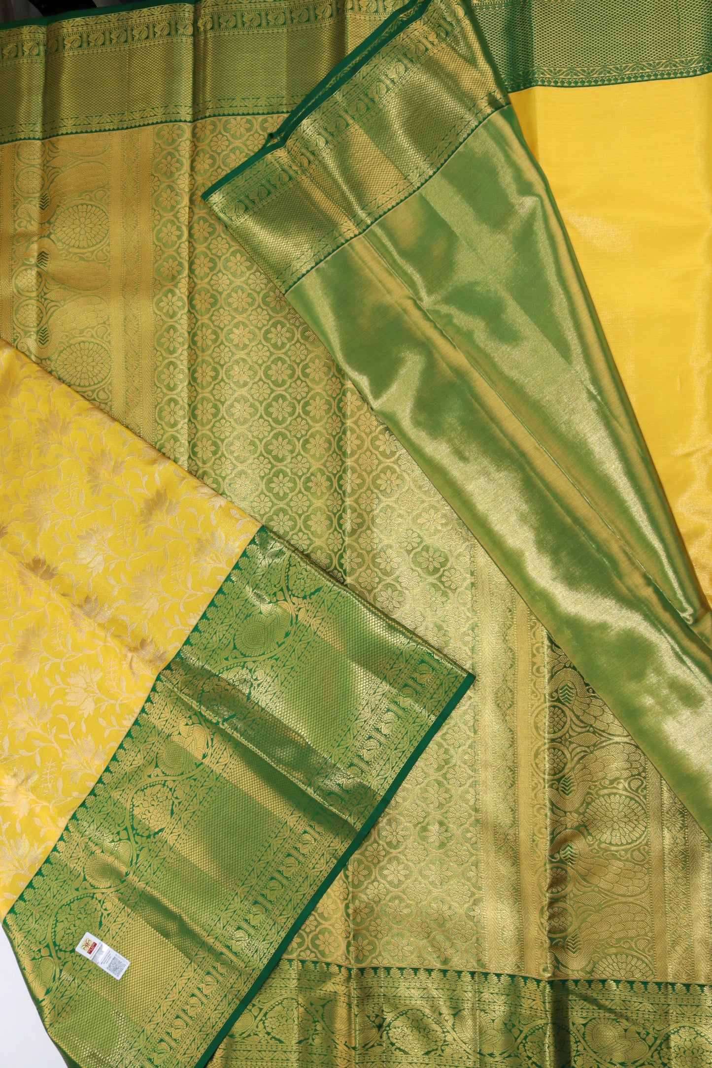 Bridal Yellow Kanjipuram Saree