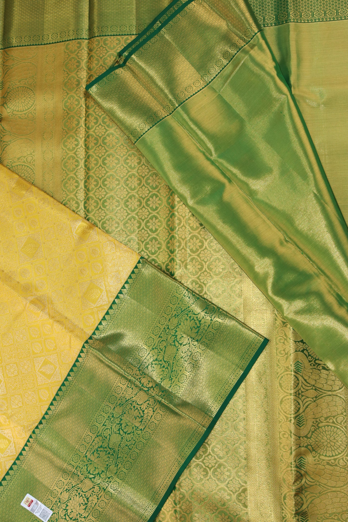 Bridal Yellow Kanjipuram Saree