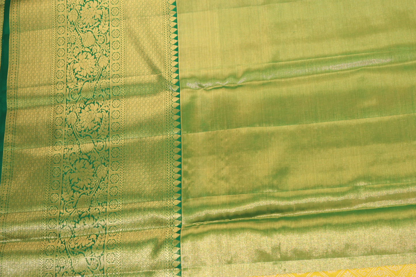 Bridal Yellow Kanjipuram Saree