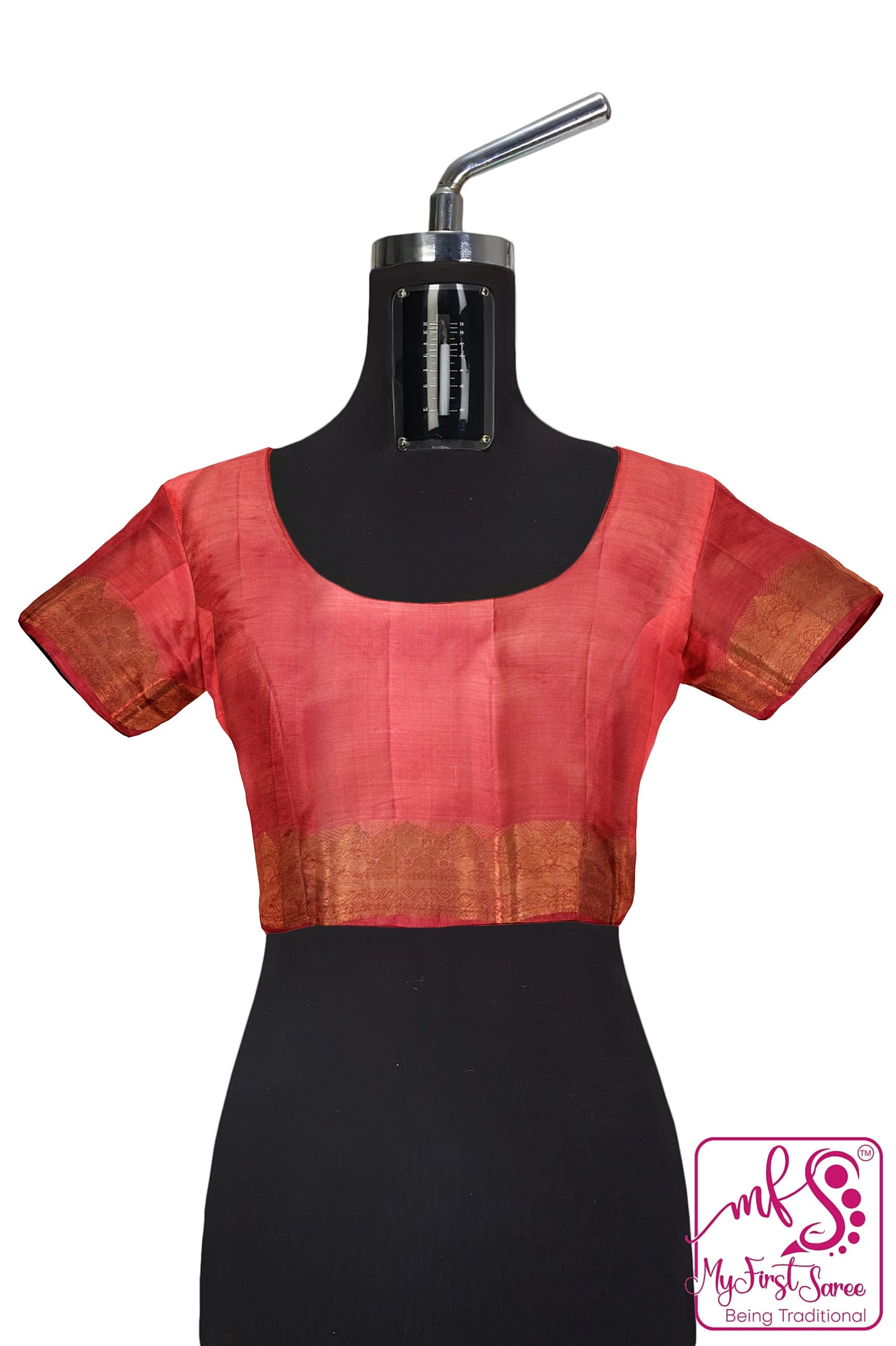 Rustic Orange Kanchipuram Silk Saree From Weavers and Best on Online