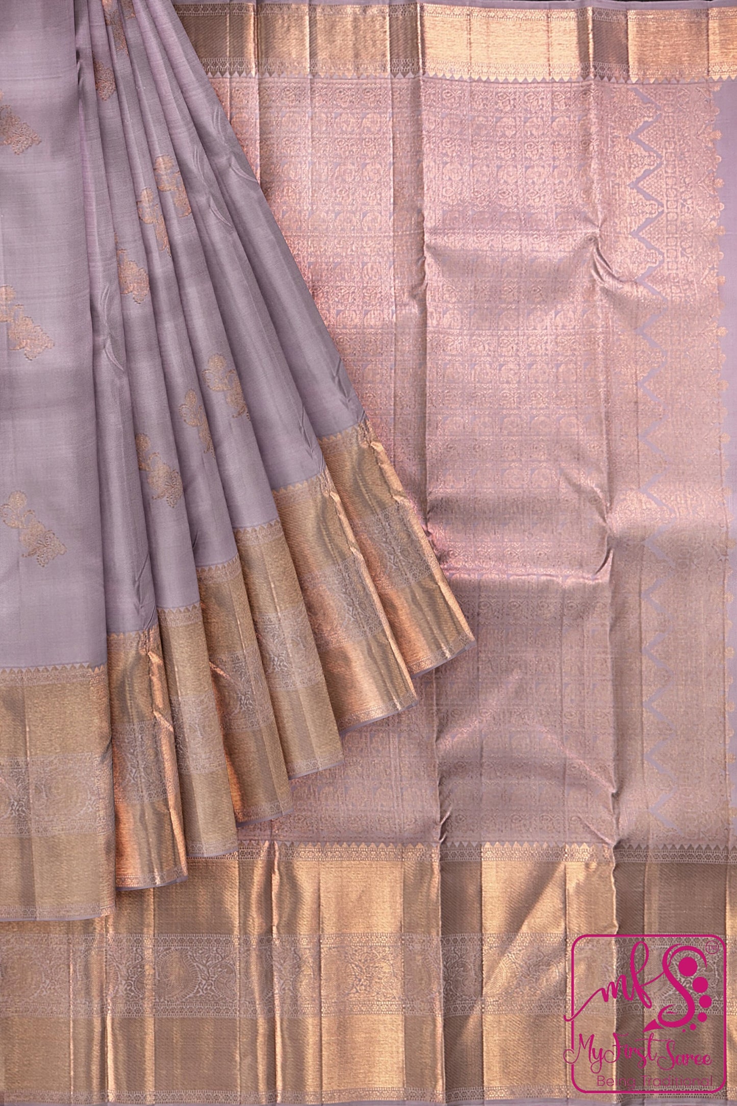 Classy Pastel Kanchipuram Silk Saree From Weavers and Best on Online