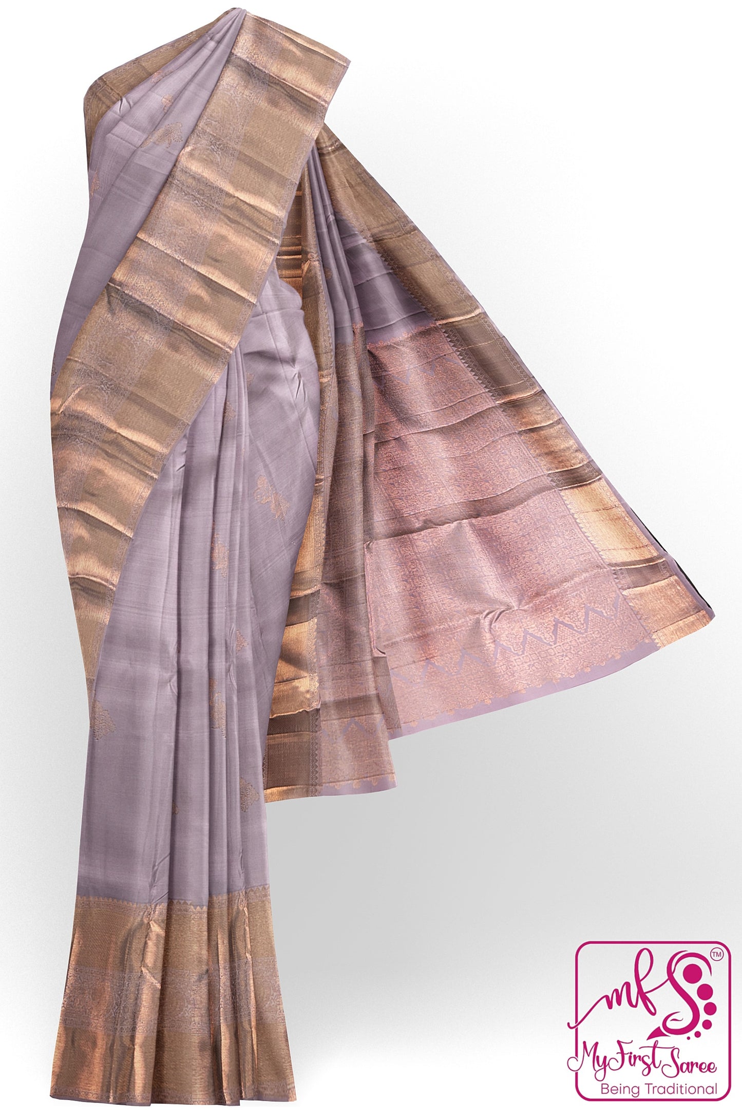 Classy Pastel Kanchipuram Silk Saree From Weavers and Best on Online