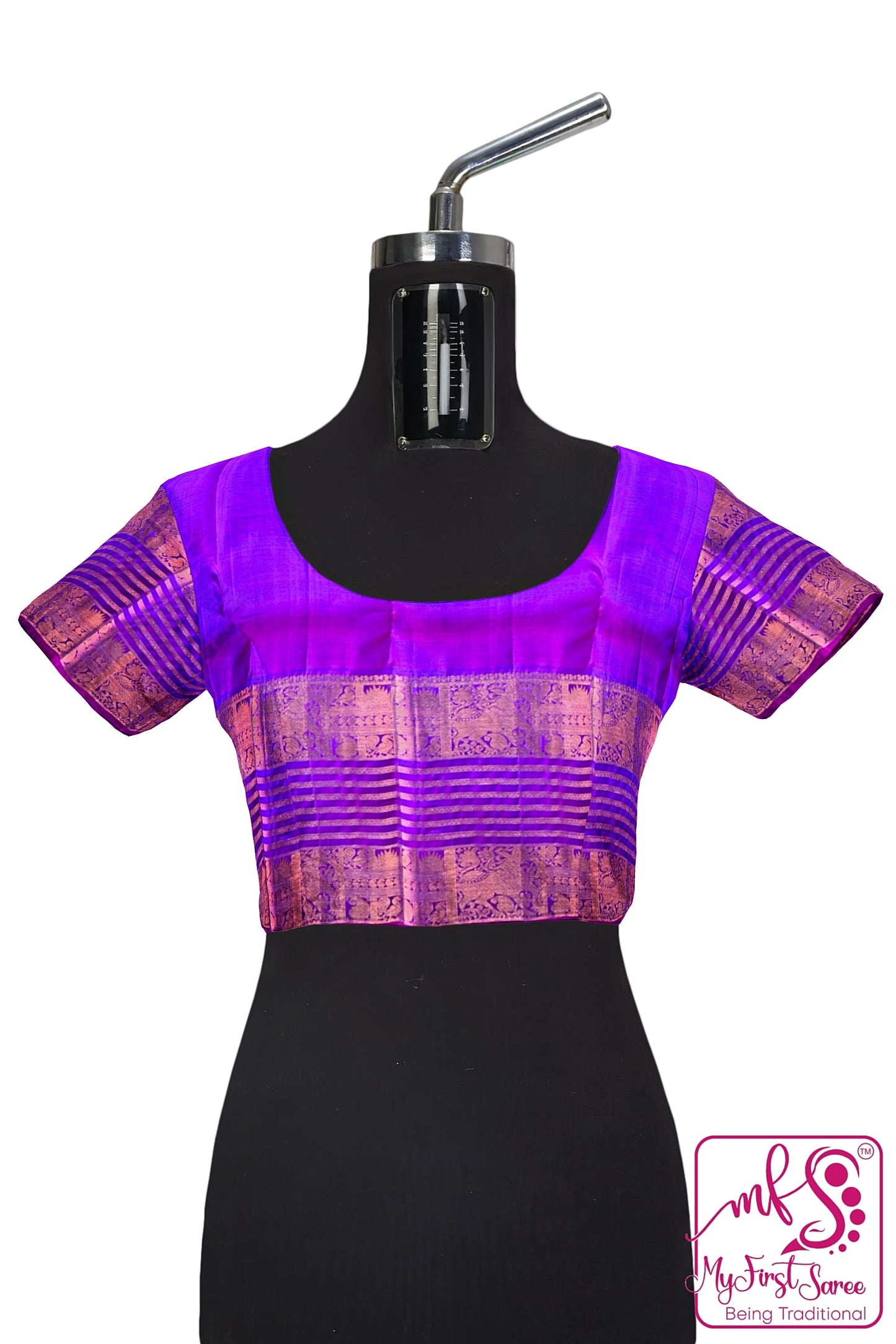 Exotic Blue Kanchipuram Silk Saree From Weavers and Best on Online