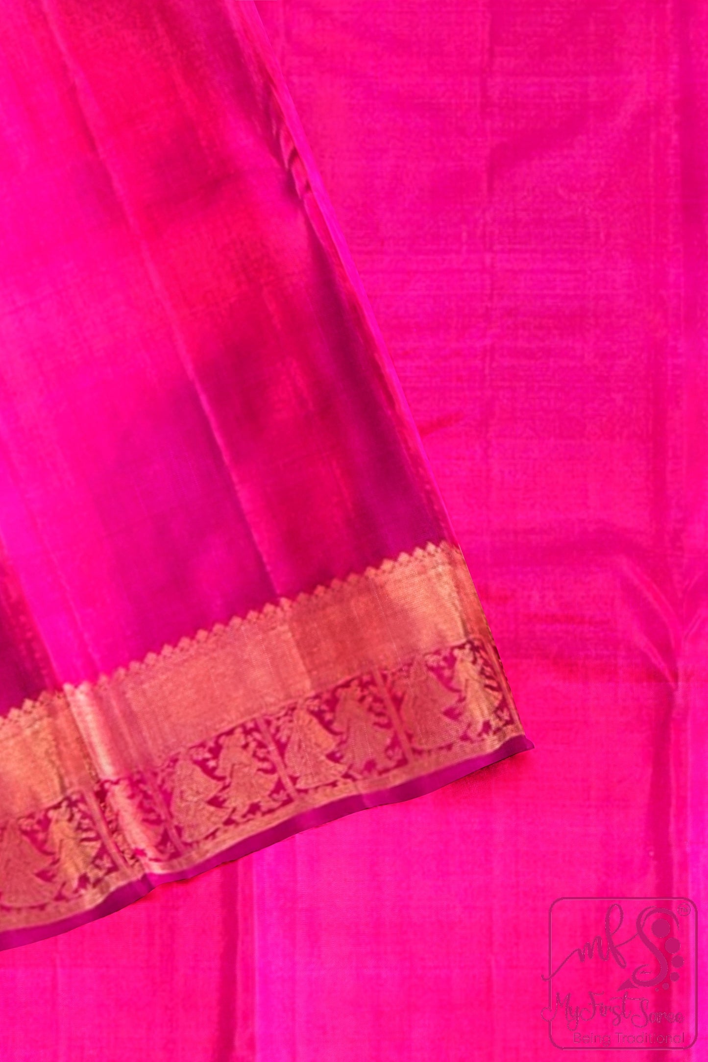 Classy Violet Kanchipuram Silk Saree From Weavers and Best on Online