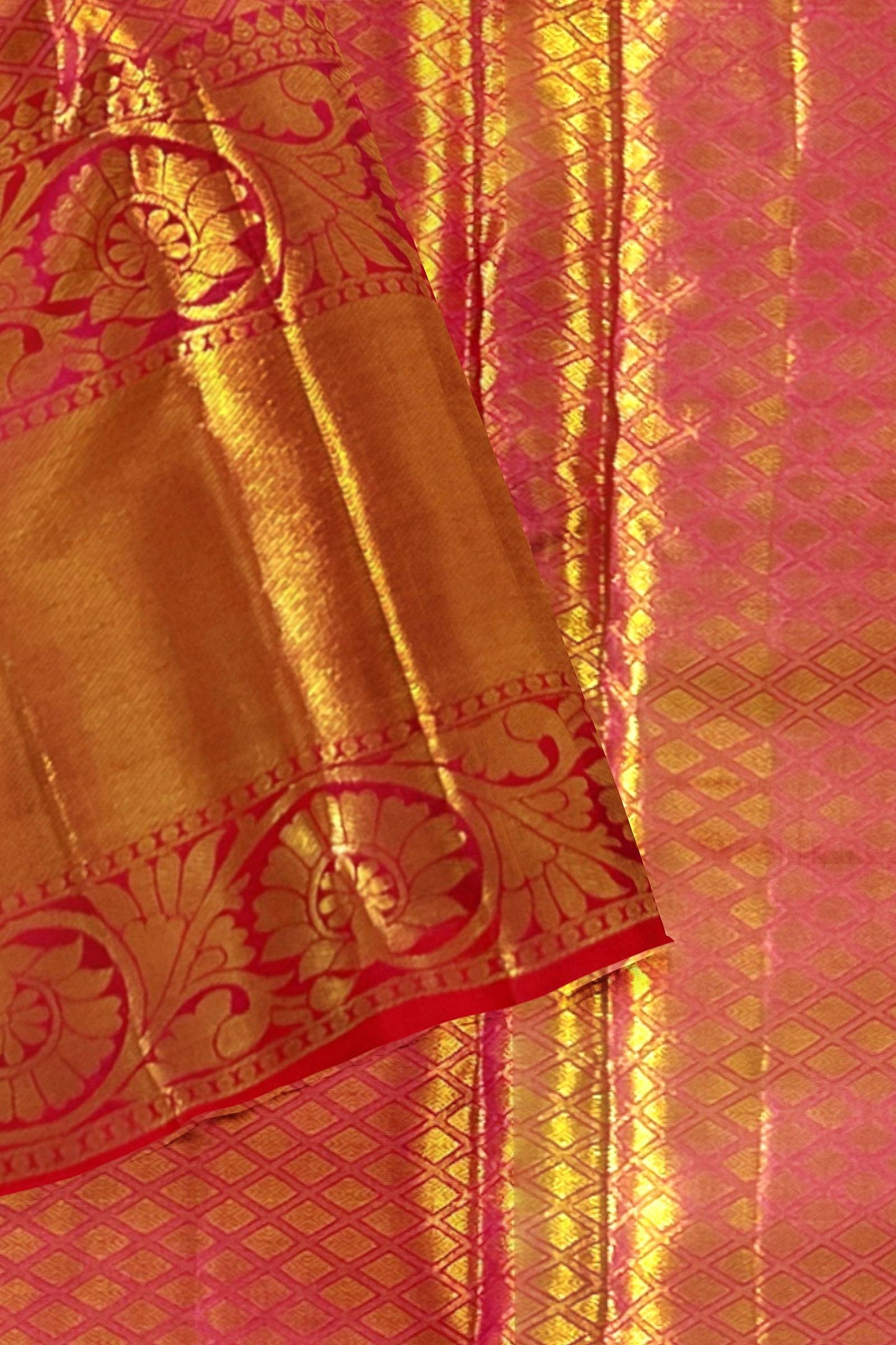 Fine Marron Kanchipuram Silk Saree From Weavers and Best on Online