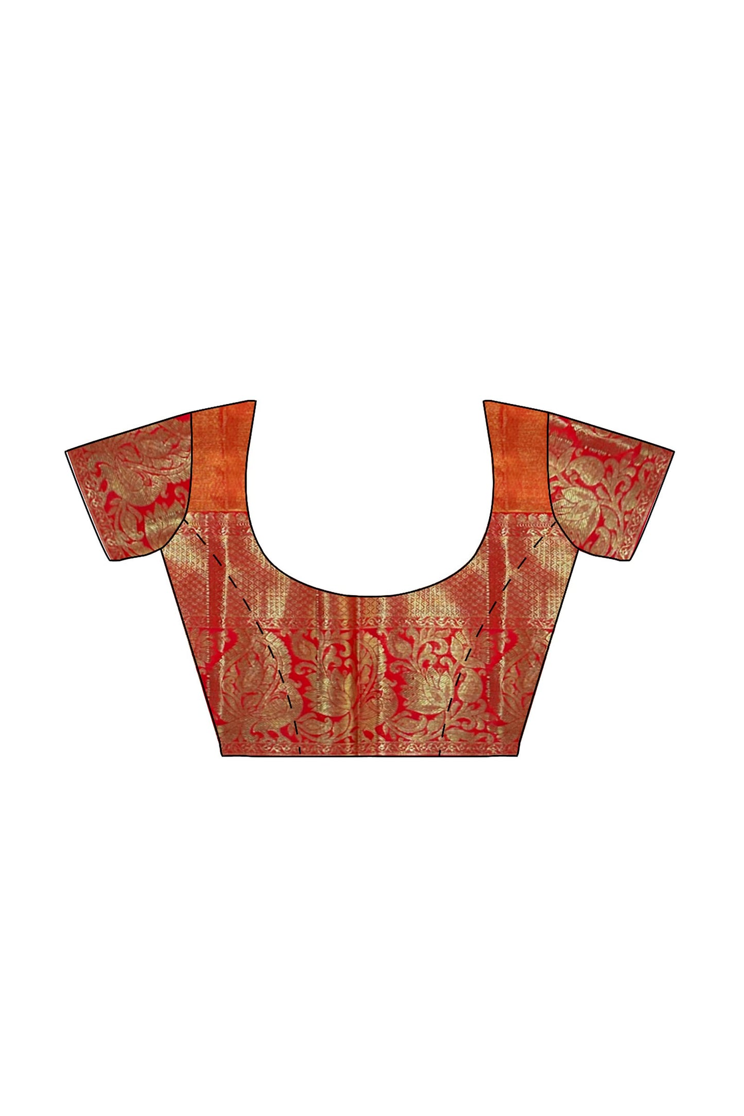 Graceful Multi-color Pure Kanchipuram Pattu Pavada From Weavers and Best on Online