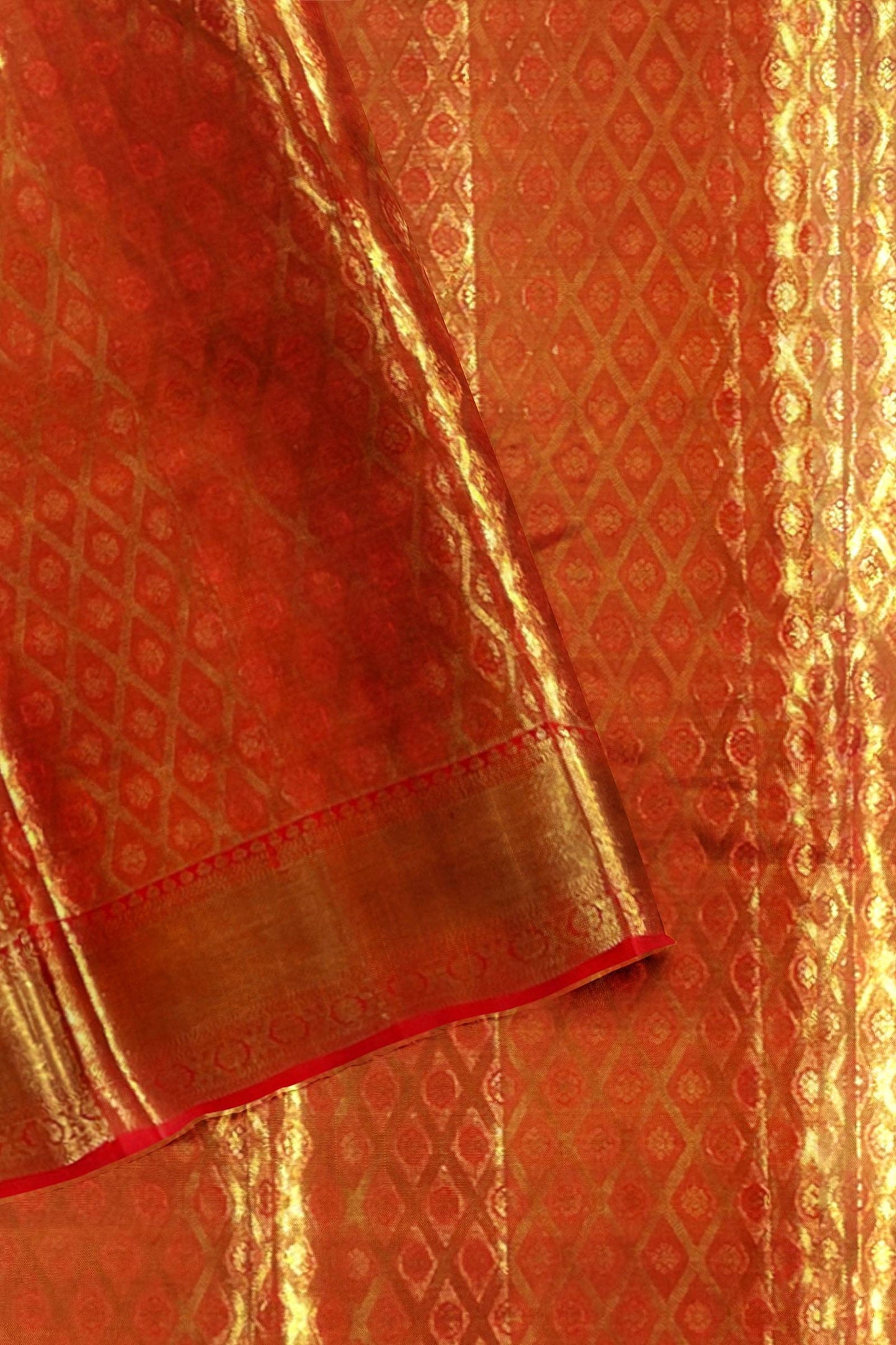 Stunning Red Kanchipuram Silk Saree From Weavers and Best on Online