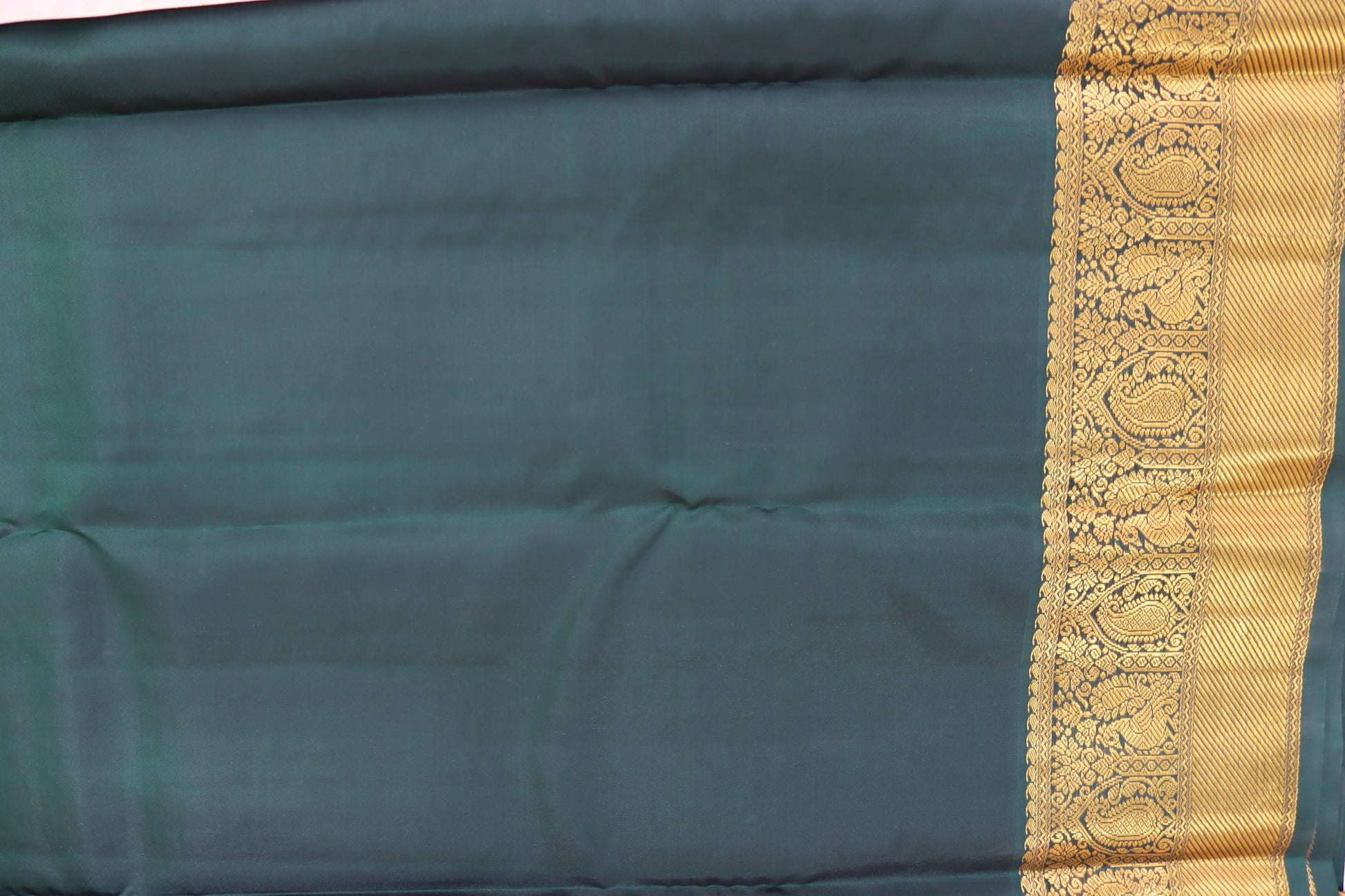 Divine Cream Pure Kanjipuram Saree From Weavers and Best on Online