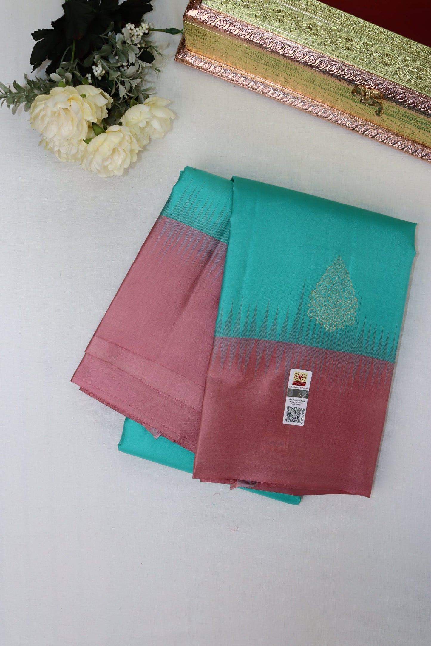 Opulent Blue Pure Kanjipuram Saree From Weavers and Best on Online