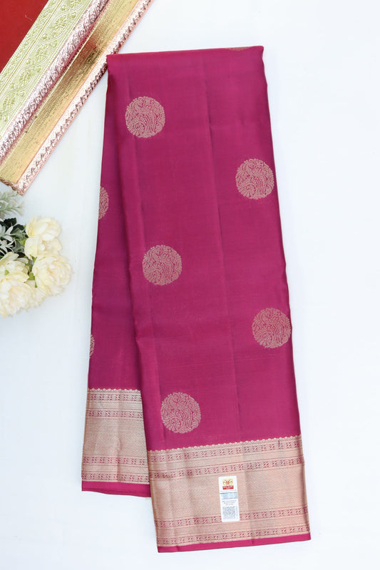 Divine Pink Pure Kanjipuram Saree From Weavers and Best on Online