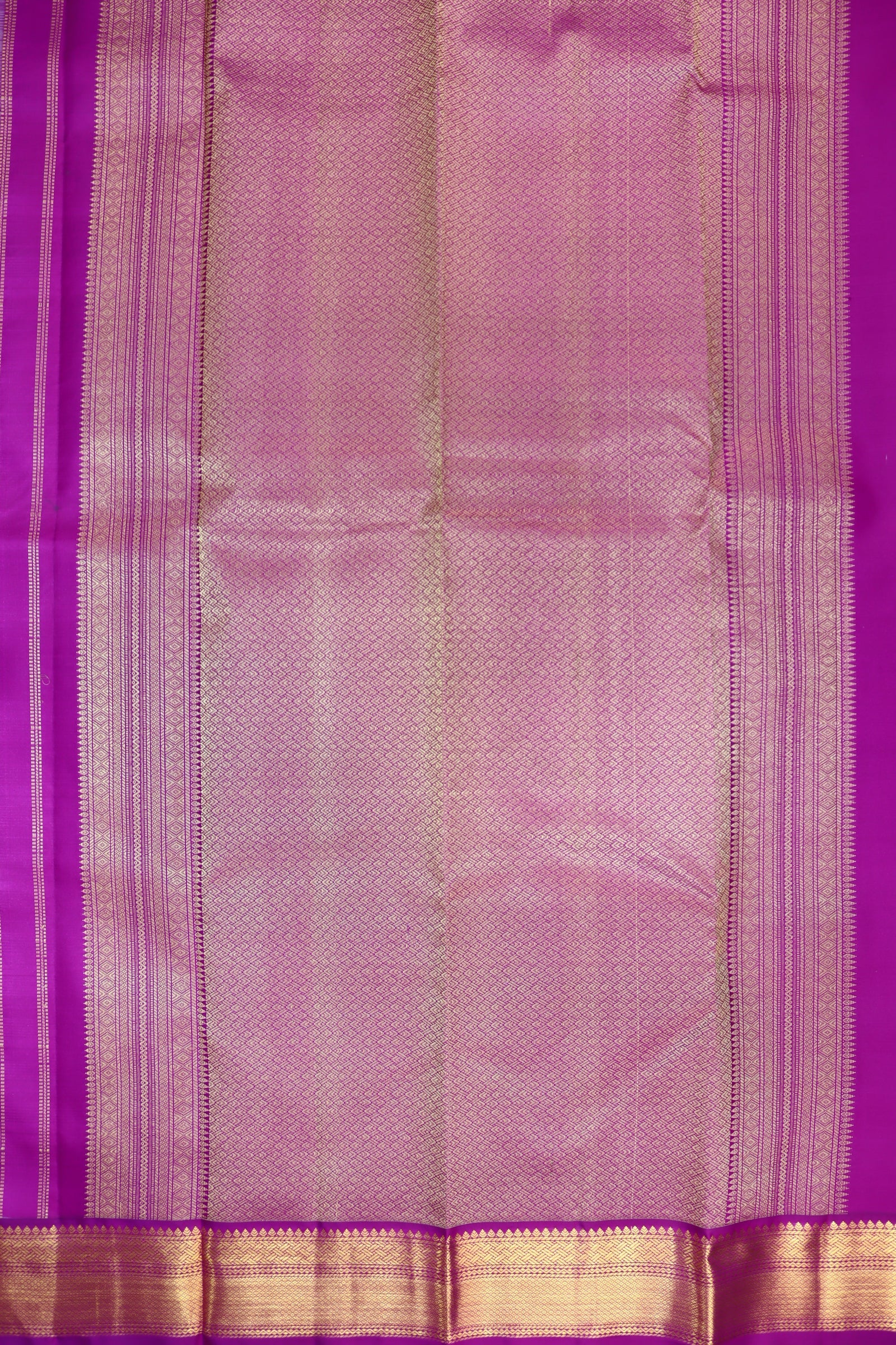 Elegant Violet Pure Kanjipuram Saree From Weavers and Best on Online