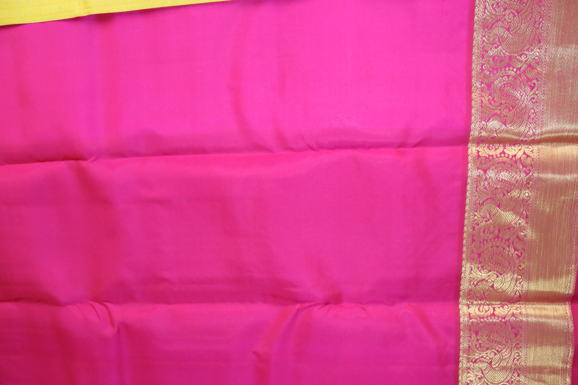 Exquisite Yellow Pure Kanjipuram Saree From Weavers and Best on Online