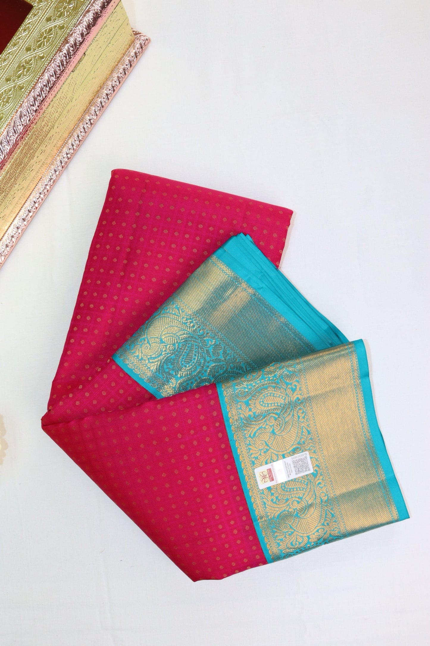 Regal Pink Pure Kanjipuram Saree From Weavers and Best on Online