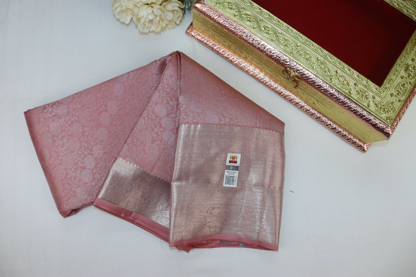 Exquisite Wine Pure Kanjipuram Saree From Weavers and Best on Online