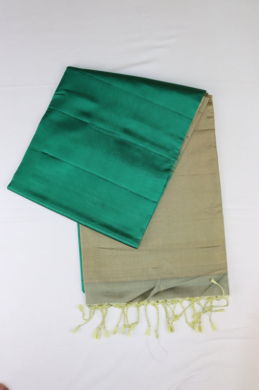 Timeless Teal Green Kanjipuram Saree From Weavers and Best on Online