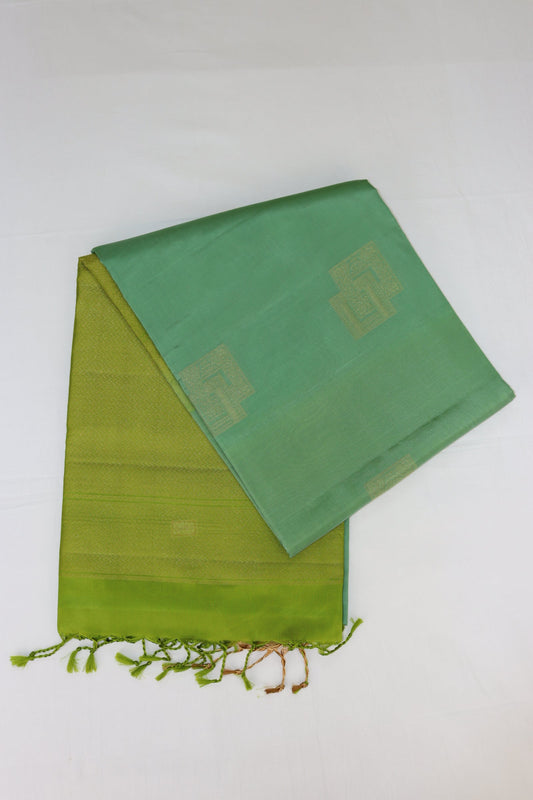 Exquisite Green Kanjipuram Saree From Weavers and Best on Online