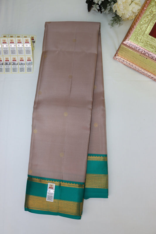 Luxurious Brown Pure Kanjipuram Saree From Weavers and Best on Online