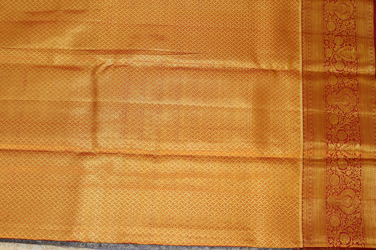 Elegant Cream Pure Kanjipuram Saree From Weavers and Best on Online