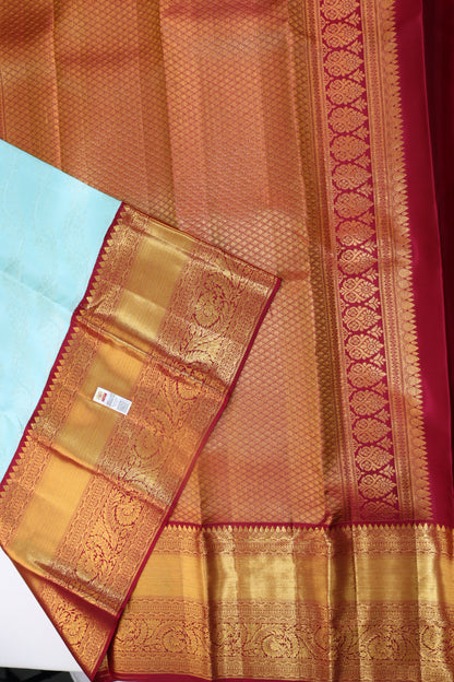 Traditional Blue Kanjipuram Saree