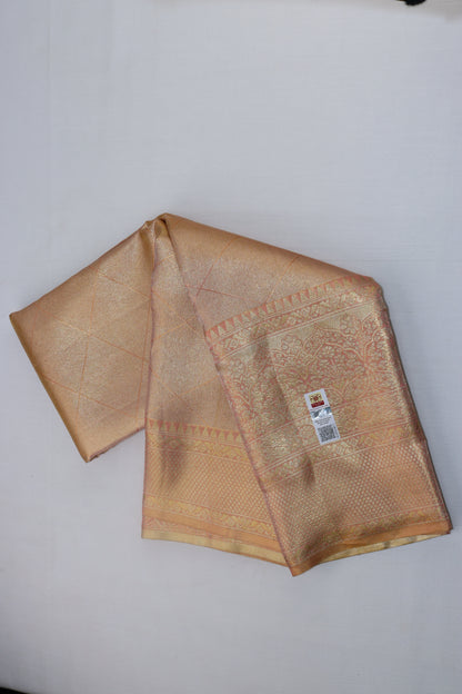 Exotic Baby Pink Kanjipuram Saree