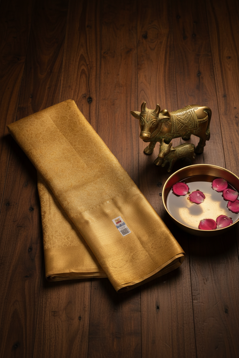 Classic Gold Kanjipuram Saree