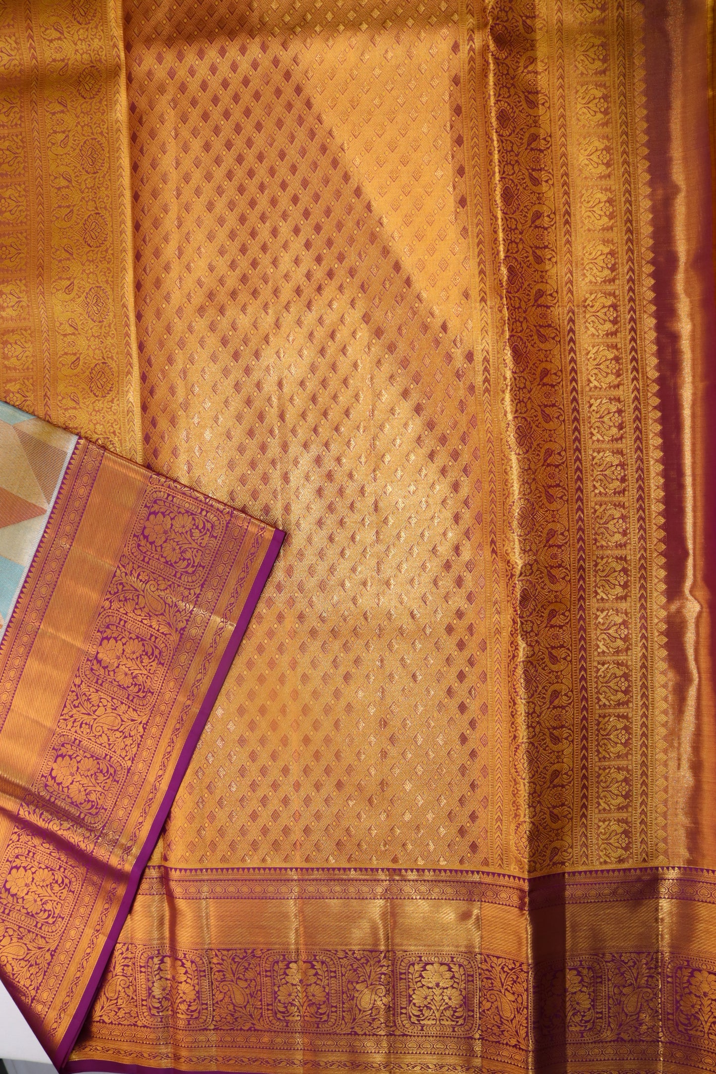 Traditional Multi-color  Kanjipuram Saree