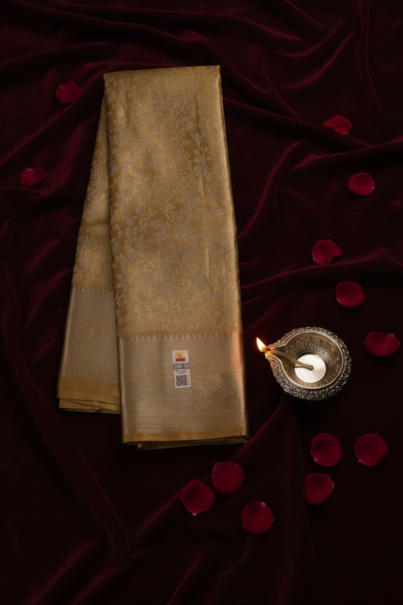 Classic Gold  Kanjipuram Saree